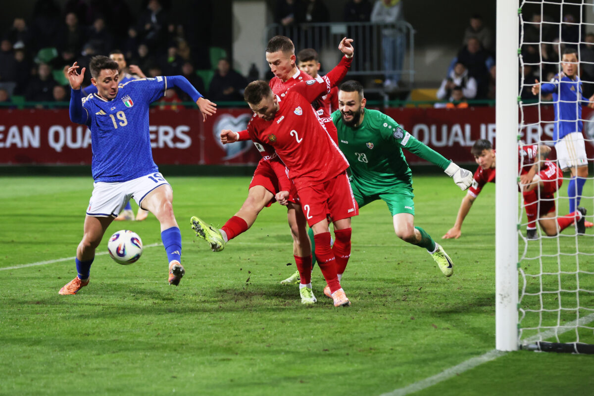 Football: World Cup qualifiers, Moldova-Italy 0-2