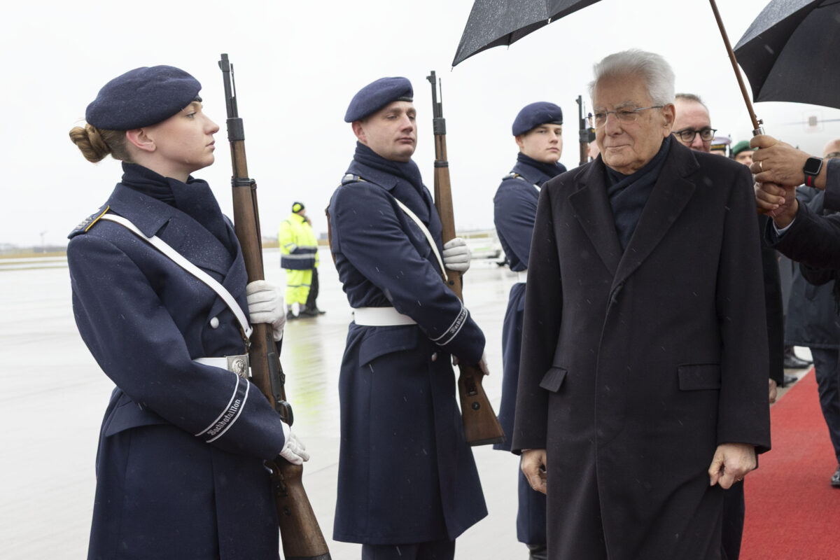 Italy-Germany: Mattarella arrives at Bellevue Palace for talks with Steinmeier