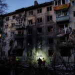 Ukraine, air raid sirens in Kiev during the night