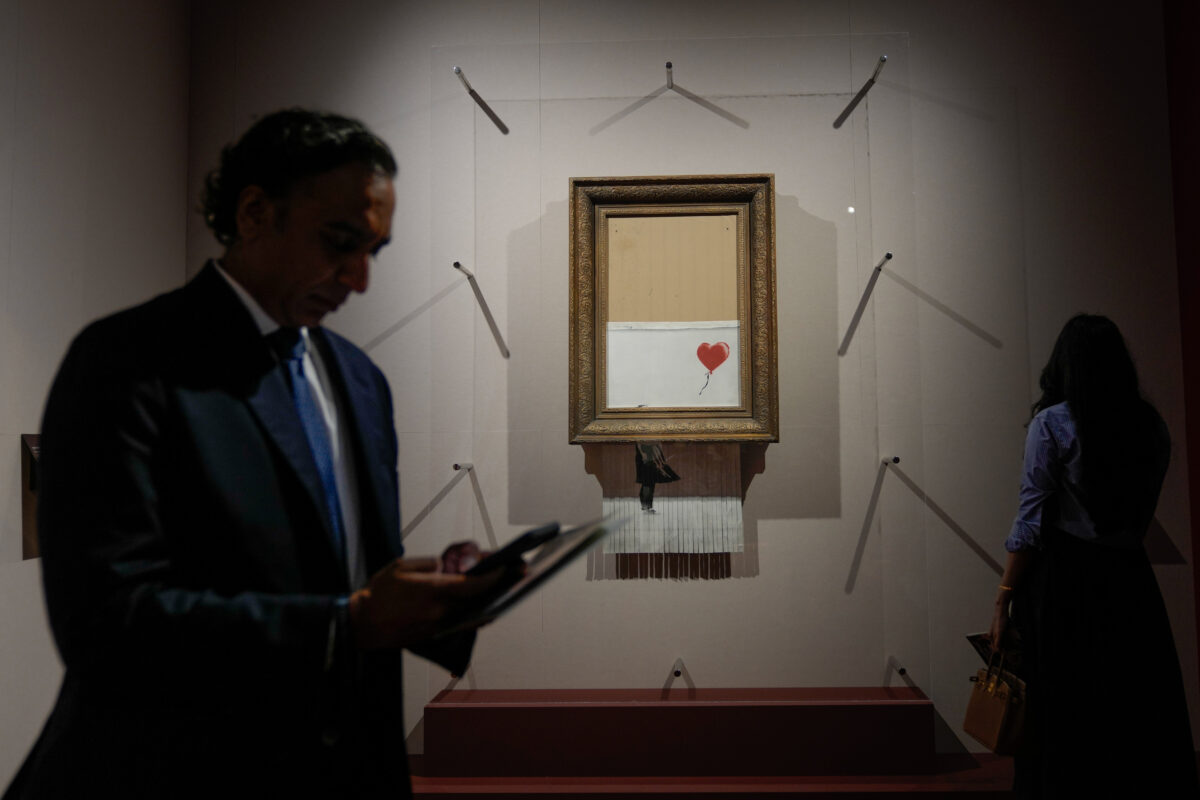 Banksy claims new mural in London