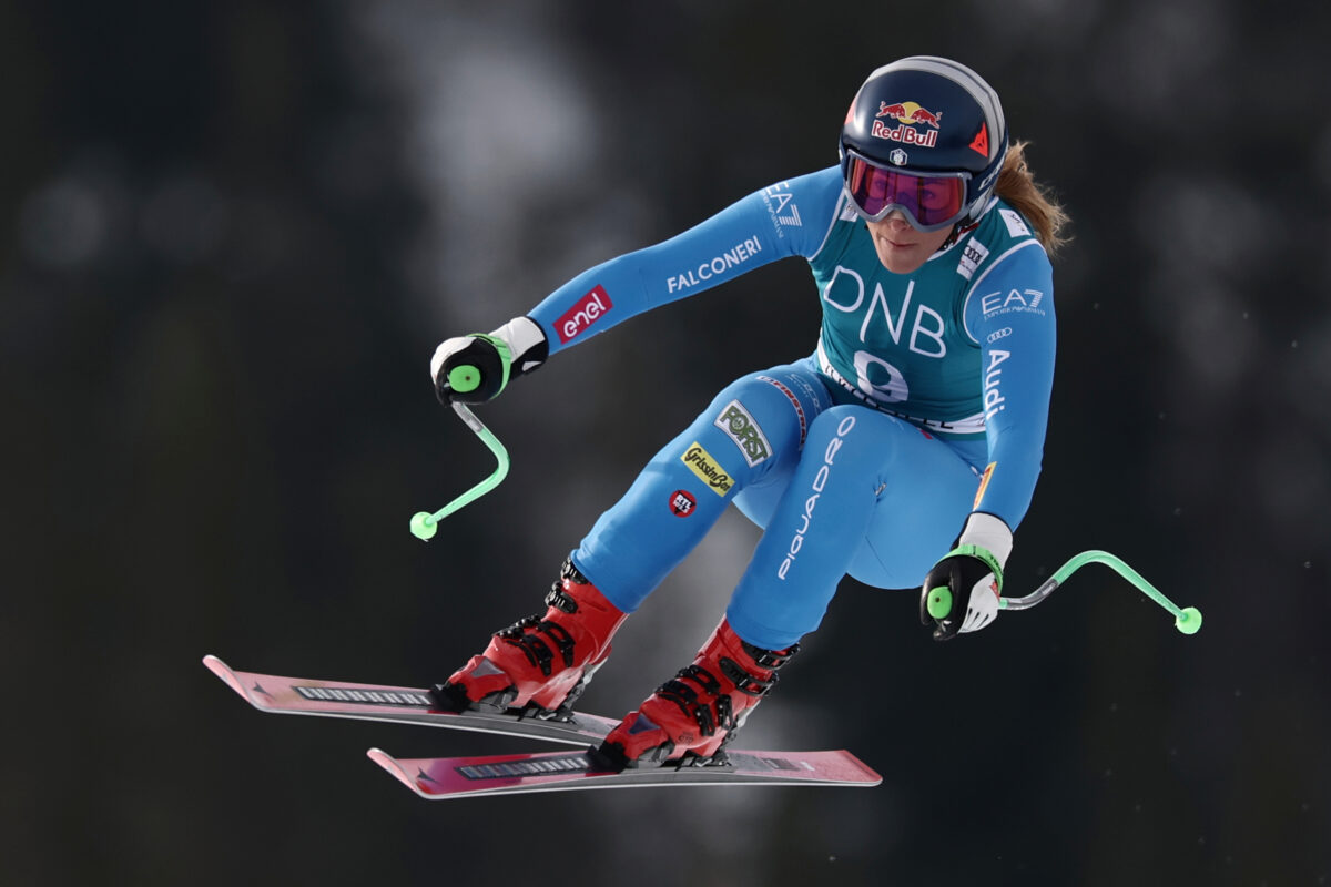 Skiing: Sofia Goggia wins Super-G World Cup in tears