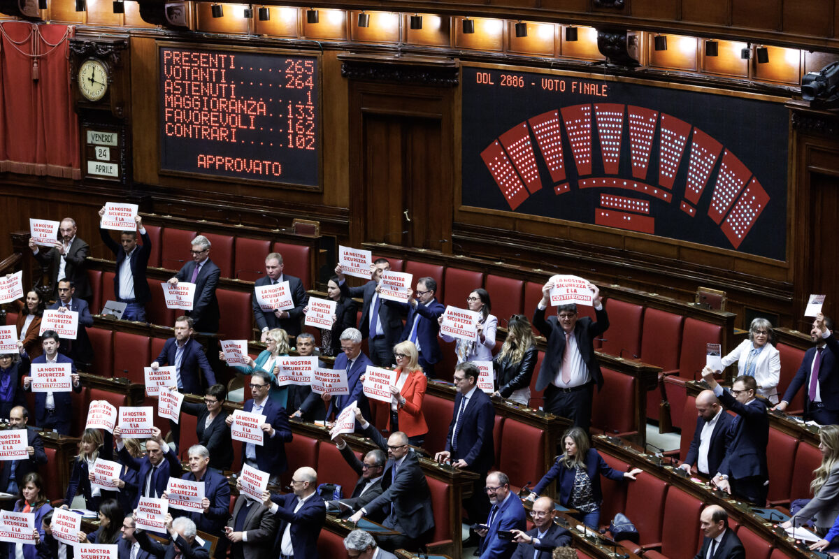 DL Security, final approval from the Chamber with 162 yes and 102 no