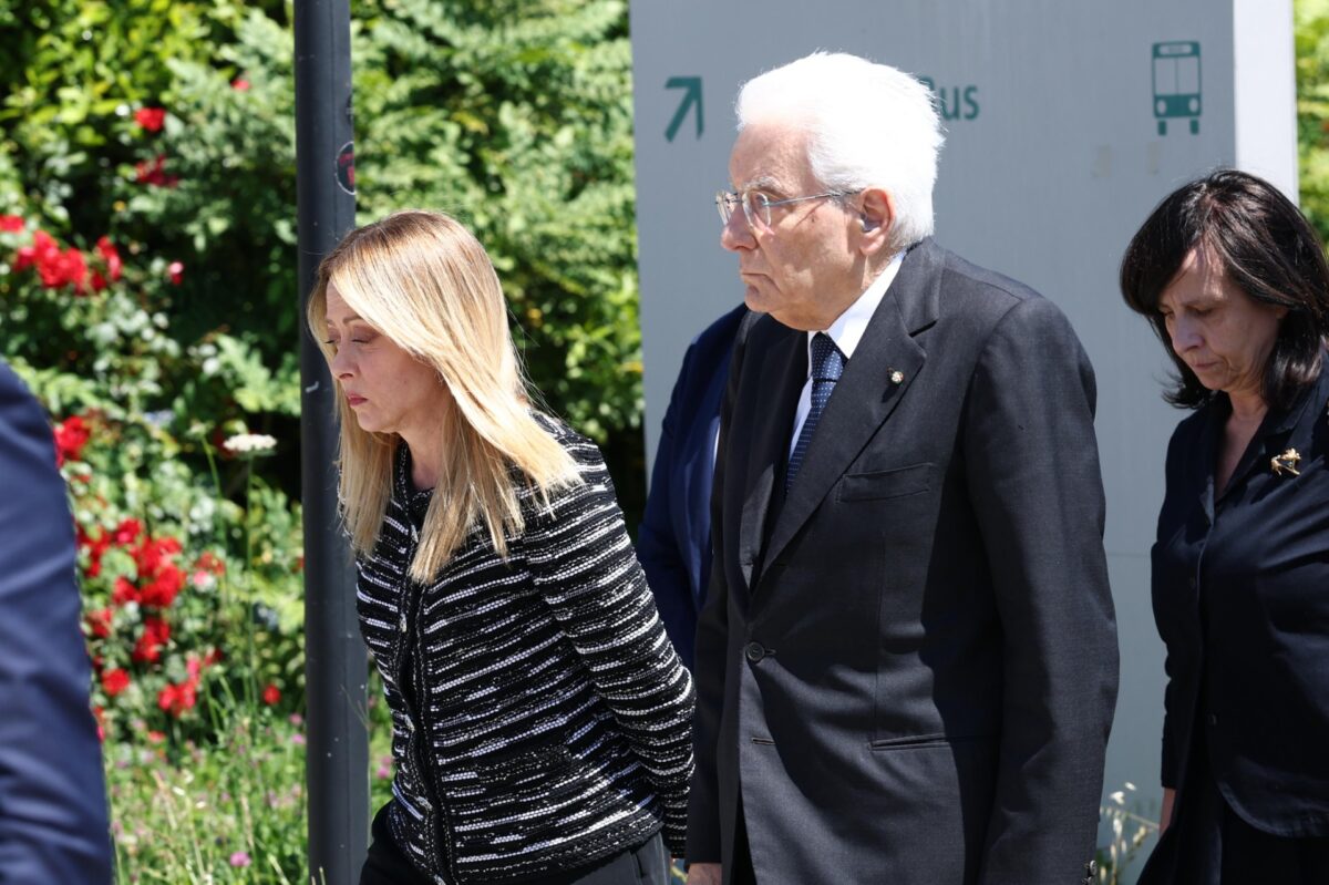 Modena: Mattarella and Meloni leave Baggiovara Hospital after visit Modena: Mattarella and Meloni leave Baggiovara Hospital after visit