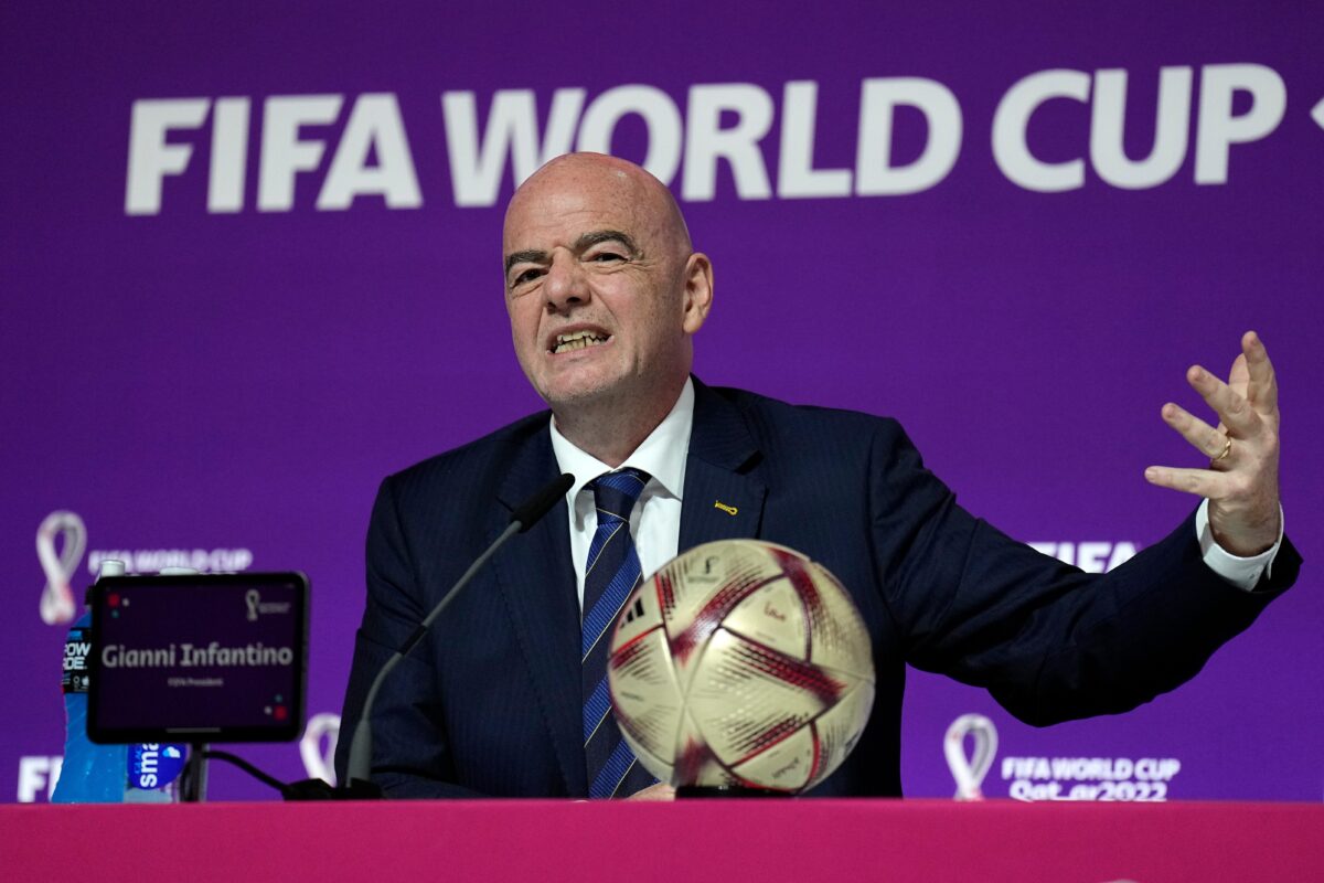 Football, The Times: “Infantino was set to receive a salary of €30 million from the FIFA Forward Enterprise project”