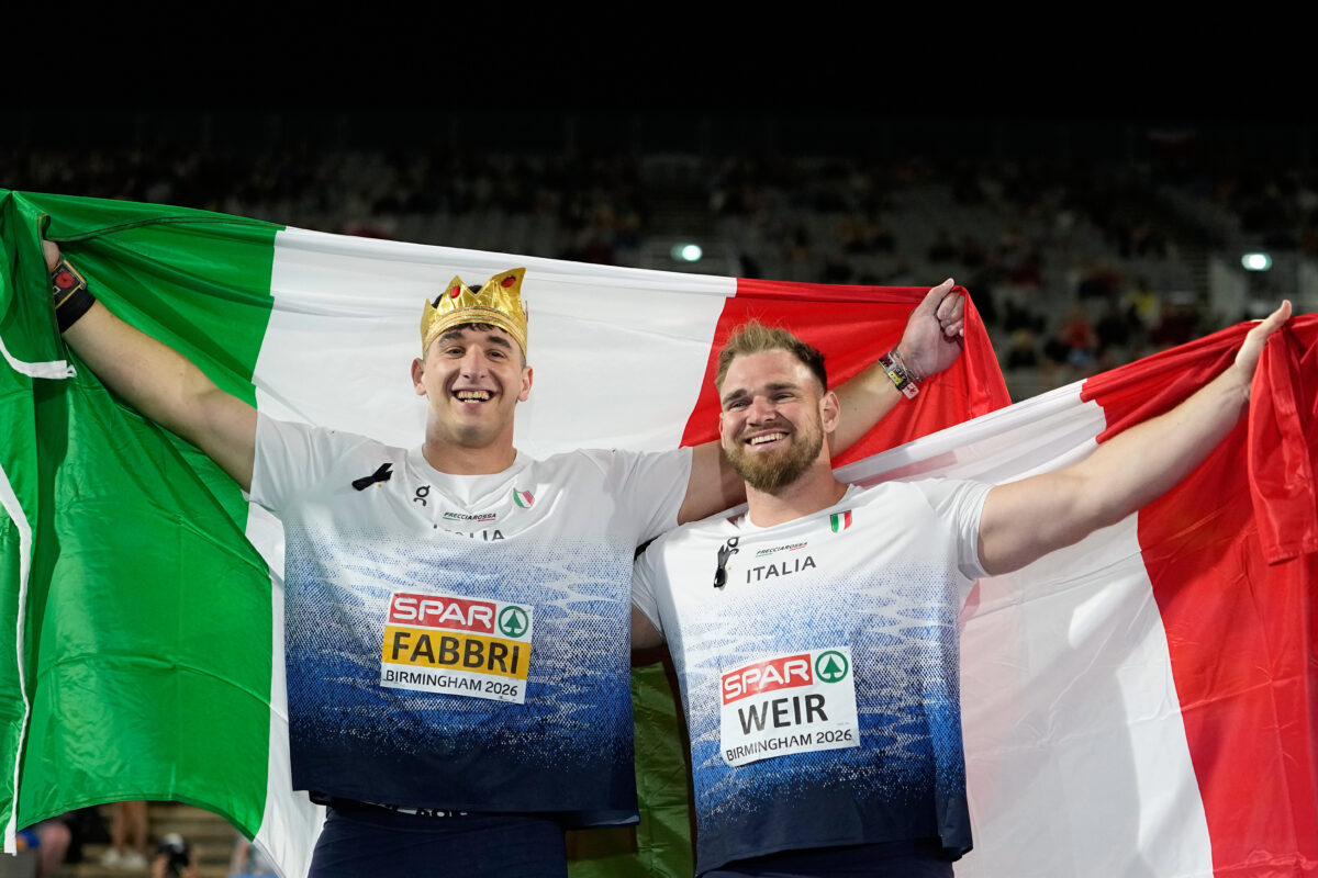 European Athletics Championships: Italian one-two in the shot put, Fabbri takes gold and Weir silver