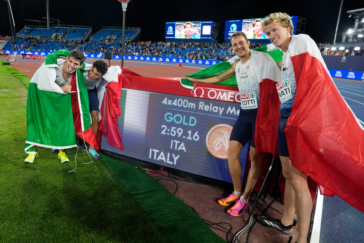 Athletics: European Championships, gold for Italy’s men’s 4x400m relay Athletics: European Championships, gold for Italy’s men’s 4x400m relay
