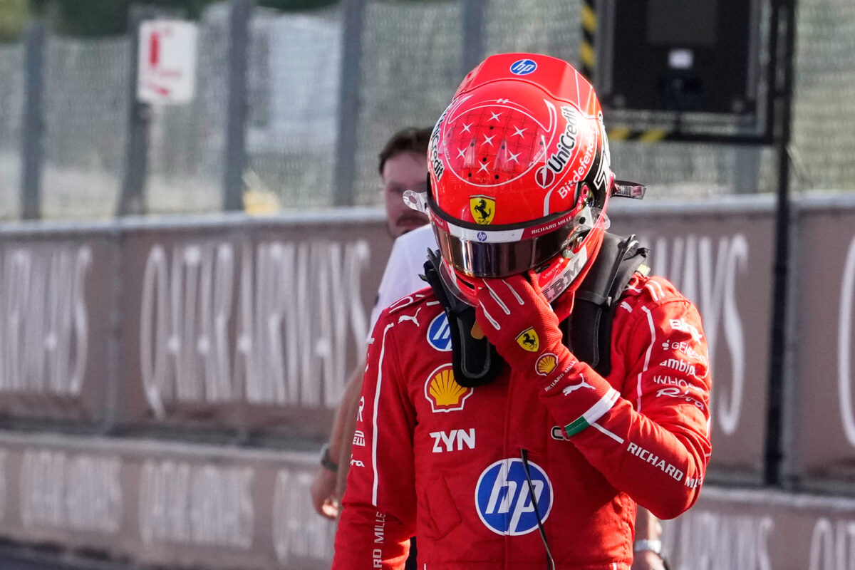 F1: Leclerc forced to retire after crash at Monza; driver is unharmed